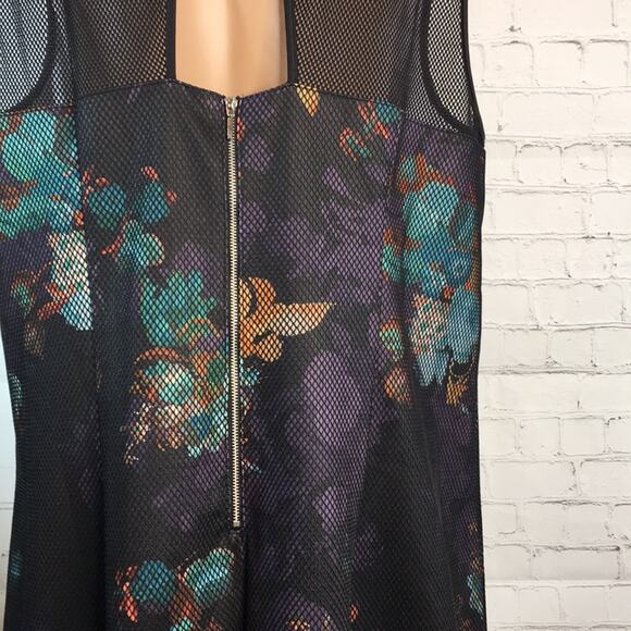 Spenser Jeremy‎ Woman Mesh & Floral Sleeveless Dress Size 3X Goth Witchy Mesh - Picture 10 of 14